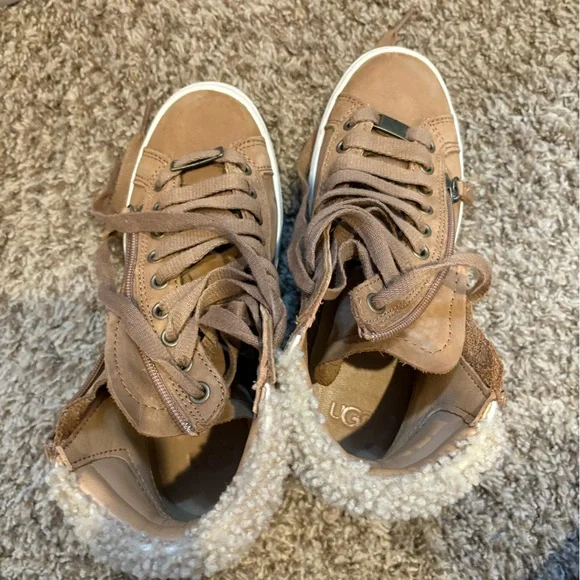 UGG | Shoes | Ugg Tan Shearlinglined Sneakers | Poshmark display picture 1